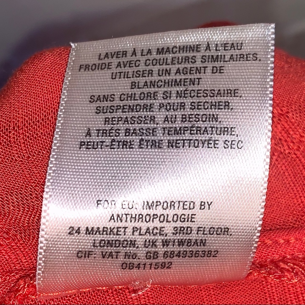 Anthropologie Maeve sunseeker orange button tank - Picture 11 of 11